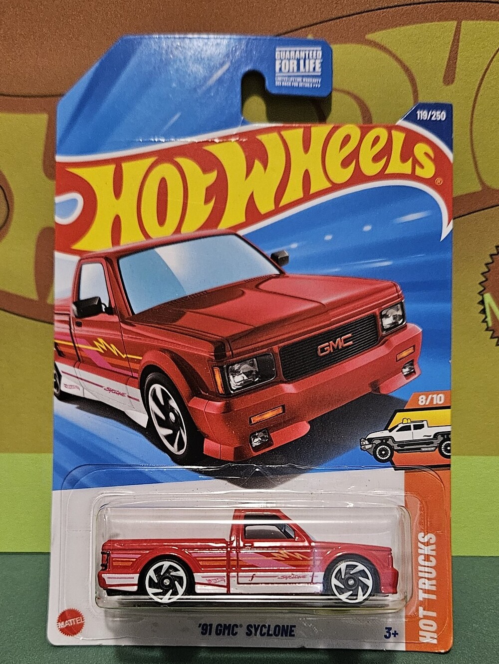 HotWheels '91 GMC Syclone Truck - Red